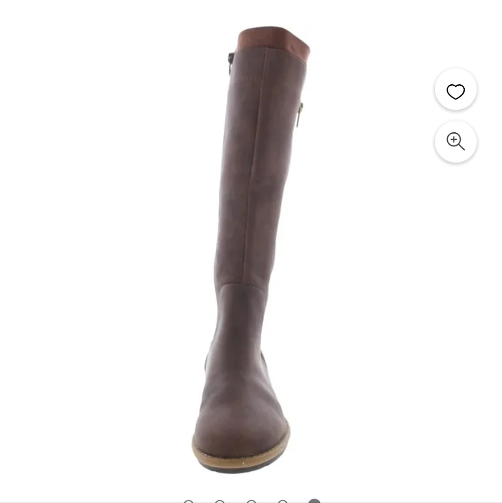 Style & Co. Womens Olliee Faux Leather Tall Knee-High Boots Size 11 Zip Each Sid